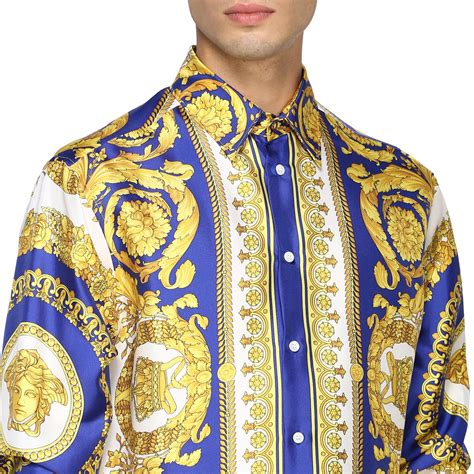 versace homme chemise|authentic Versace shirt.